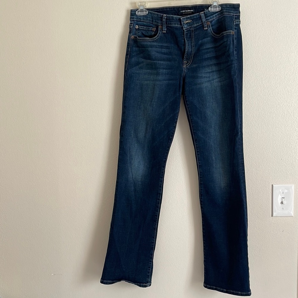 Lucky Brand Sweet Boot blue jeans size 12/31